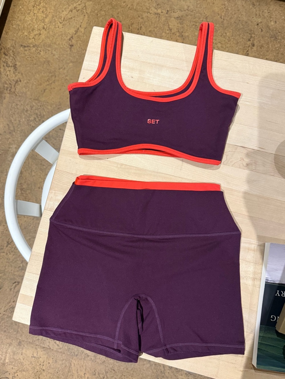 SET Active Resort Collection Formcloud Sports Bra & Shorts Açaí
